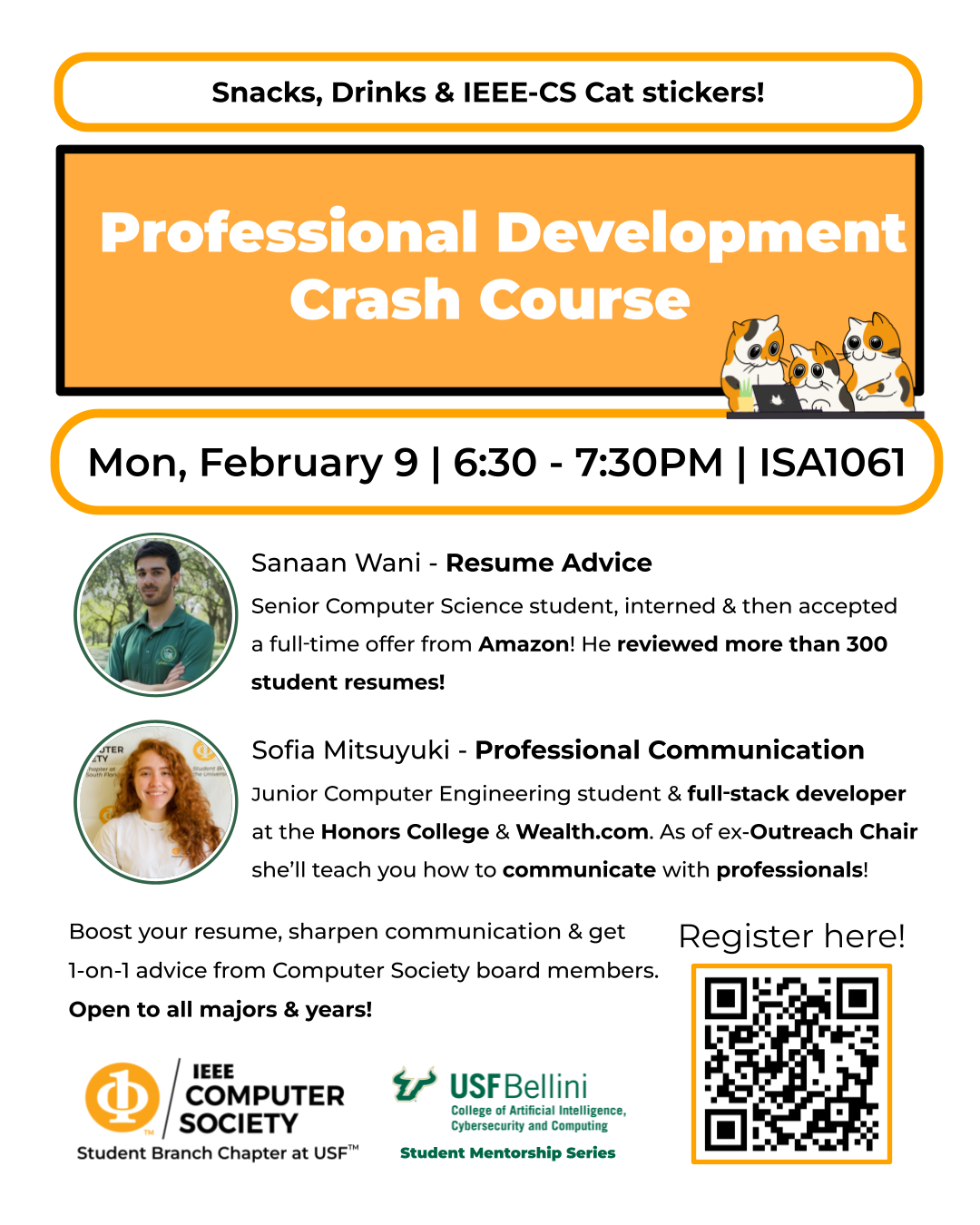 Professional Development Crash Course: Resume & Professional Communication - Bellini Student Mentorship Series